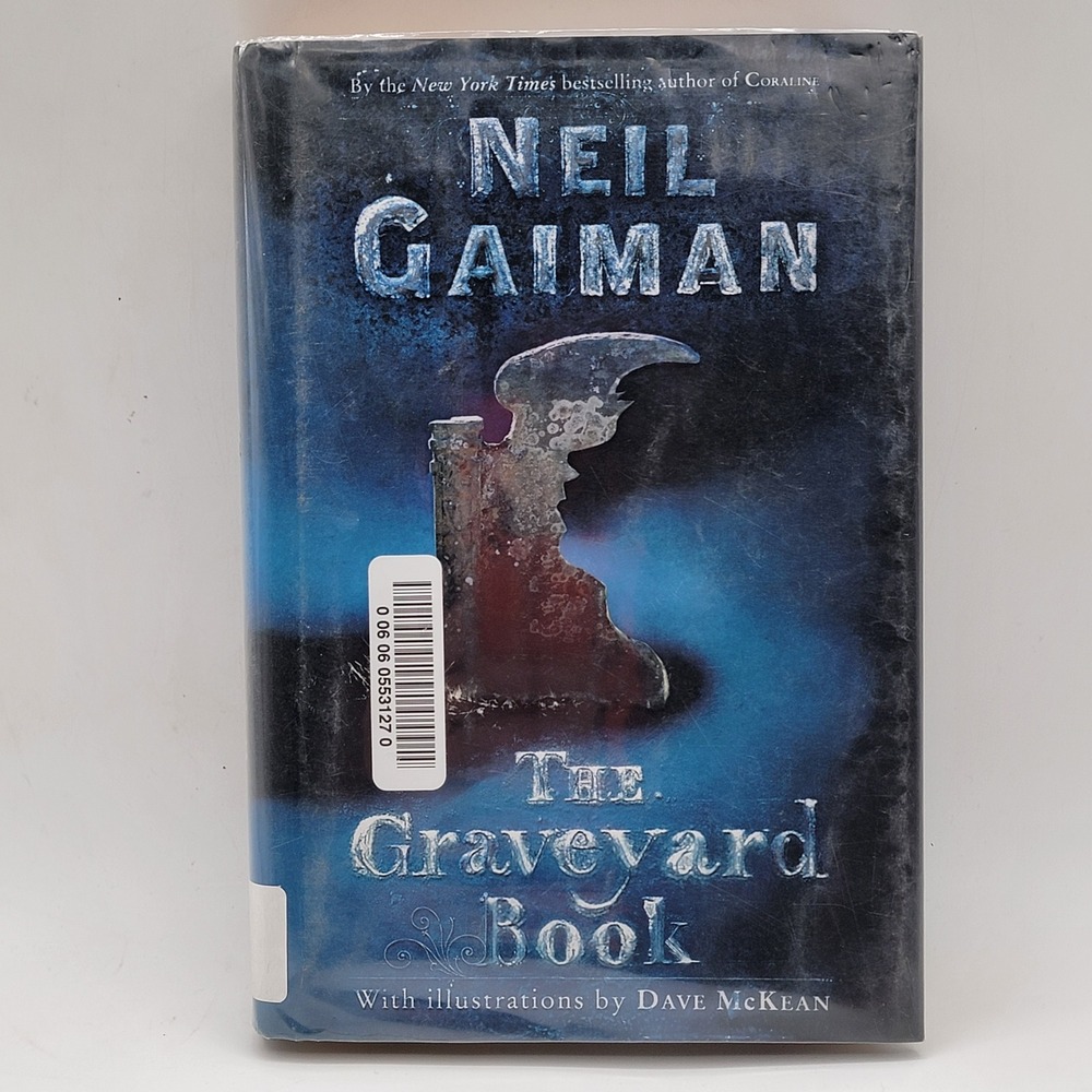 Neil Gaiman The Graveyard Book Hardcover Ex-Library Dave McKean‎ Good Condition